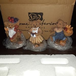 Home Interior Fall Harvest Bears